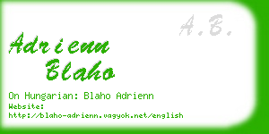 adrienn blaho business card